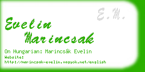 evelin marincsak business card
