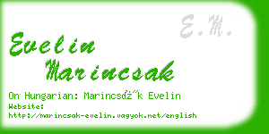 evelin marincsak business card